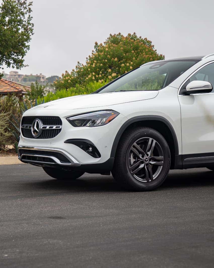2026 GLA SUV revised LED running lights and modern headlights