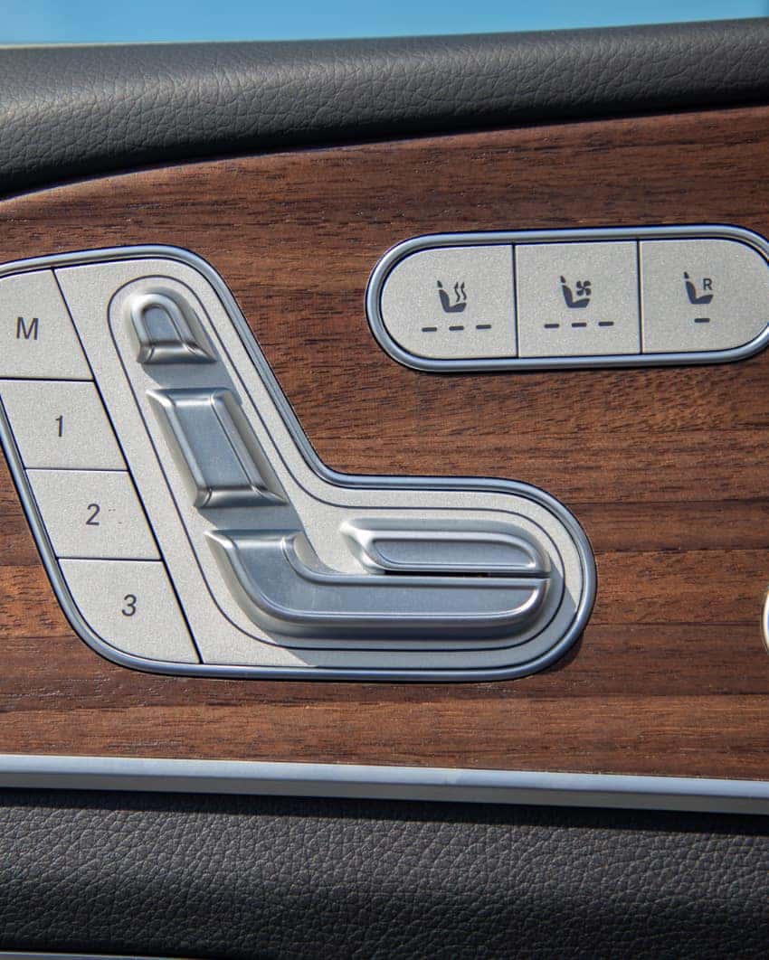 2026 GLE 450e SUV seats that know you with heated power memory seats and available massage function