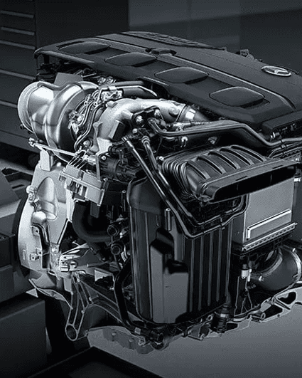 AMG 2.0L turbocharged inline-4 with mild hybrid