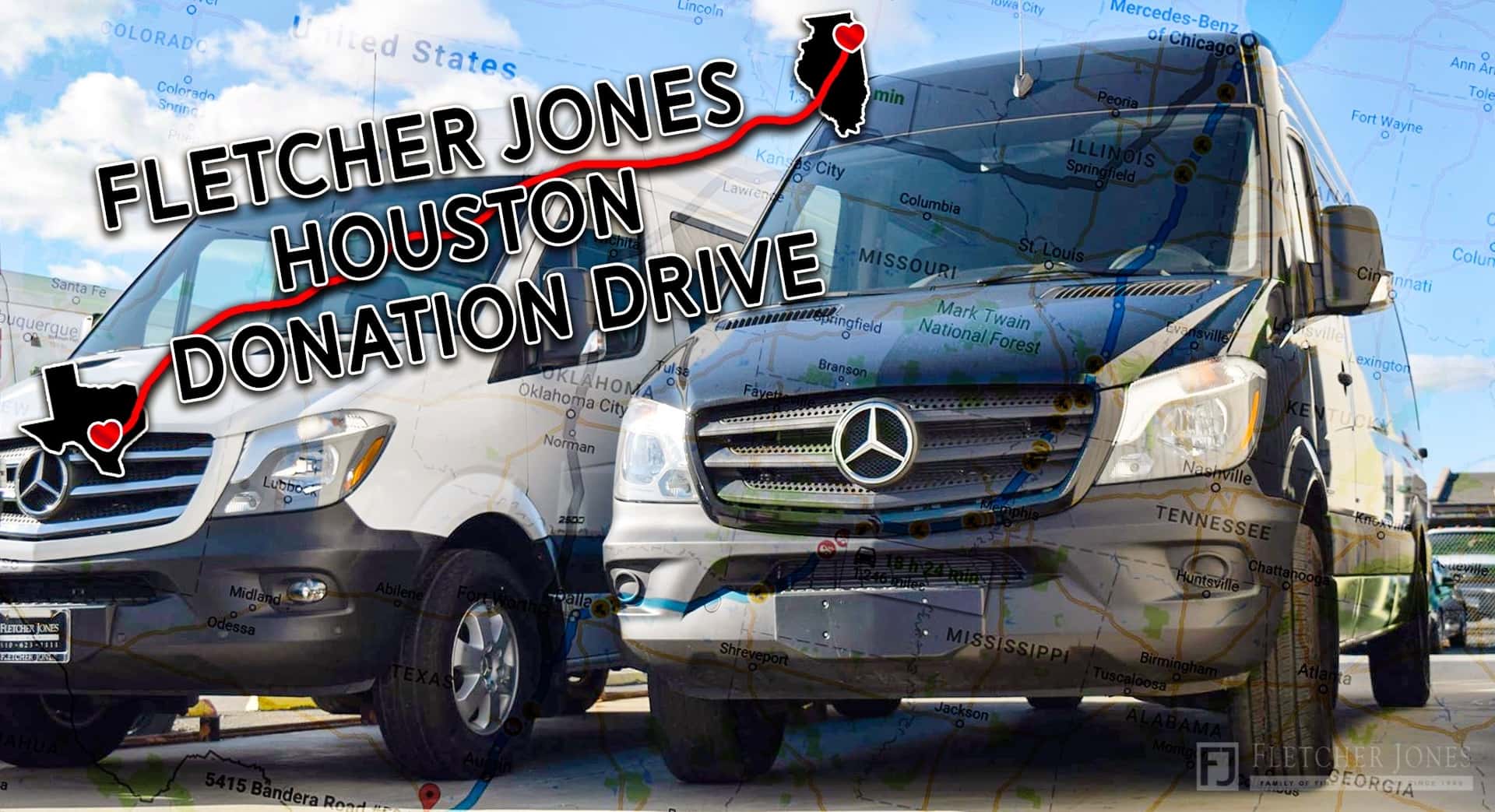 Fletcher Jones Houston Donation Drive Mercedes Benz of Chicago