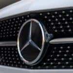 Close up of the A Sedan's star-stamped front grille