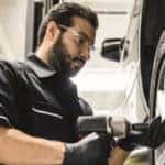 Technician performing Service A maintenance