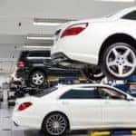 Mercedes-Benz service bay