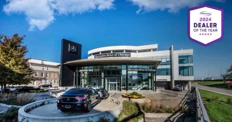 Mercedes Benz Of Chicago Receives 2024 Cars Com Dealer Of The Year   1280 X 1 770x405 