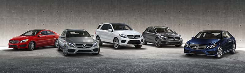 Lineup of MB vehicles