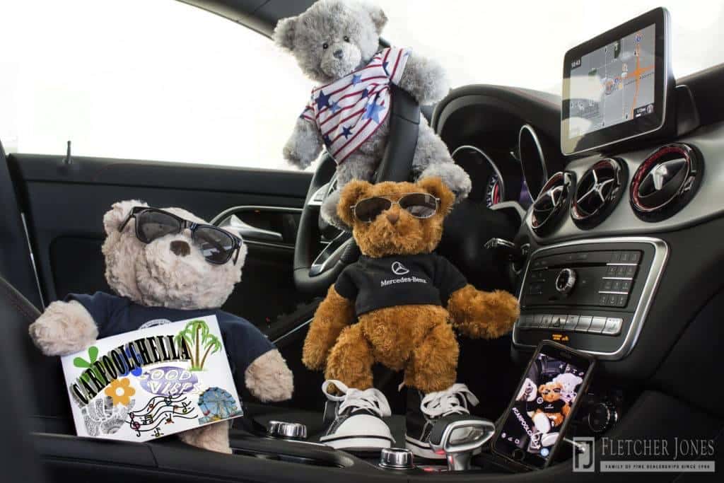Mercedes Benz With Teddy Bears