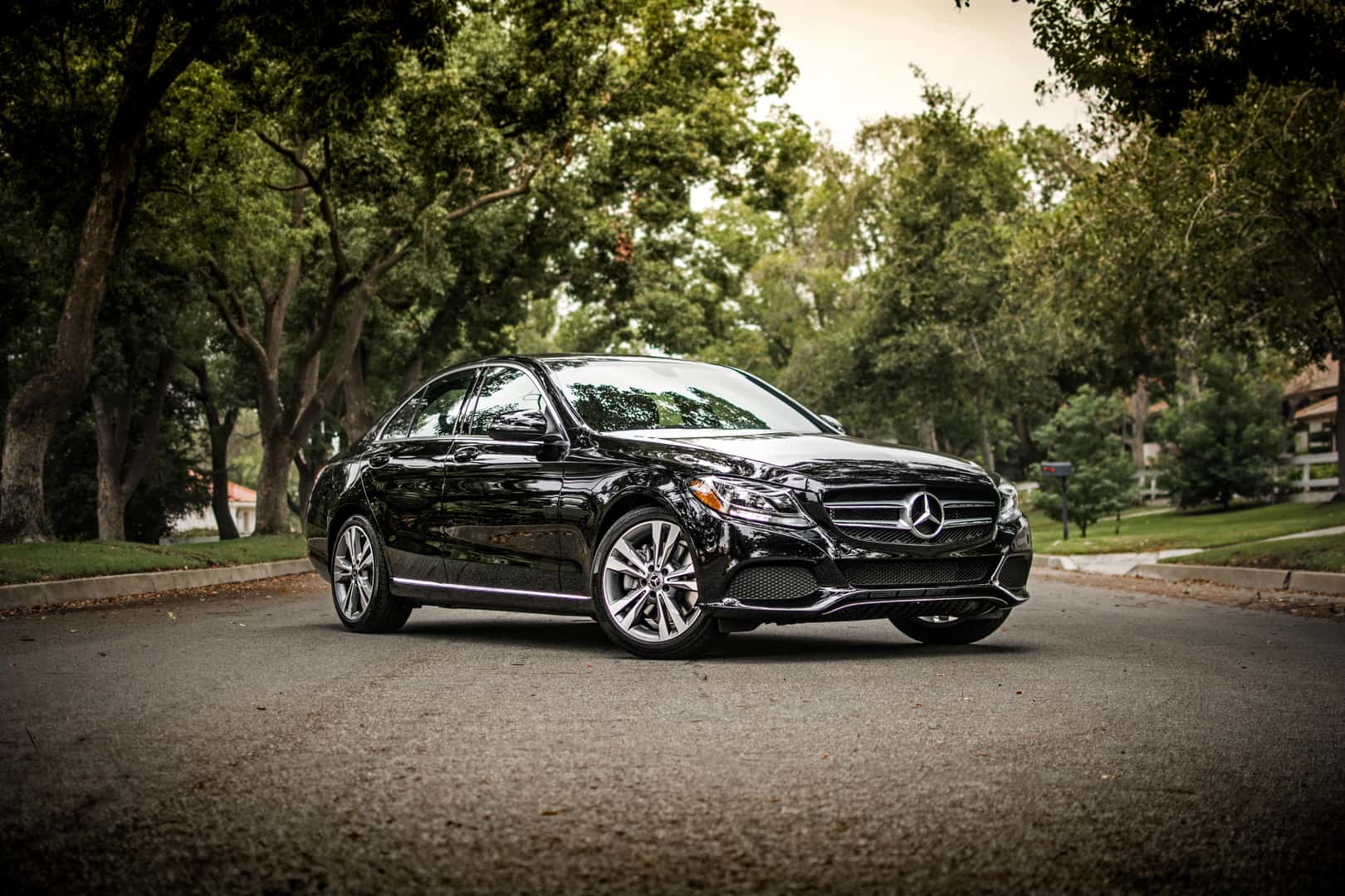 Black Mercedes Benz C Class