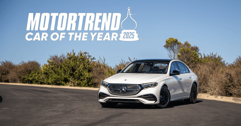 Mercedes-Benz E-Class Awarded 2025 MotorTrend® Car Of The Year thumbnail 950x500 (MT COTY)