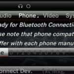 Mercedes-Benz Bluetooth display on touchscreen