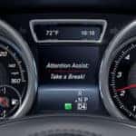 Mercedes-Benz ATTENTION ASSIST Take a Break display on gauge cluster