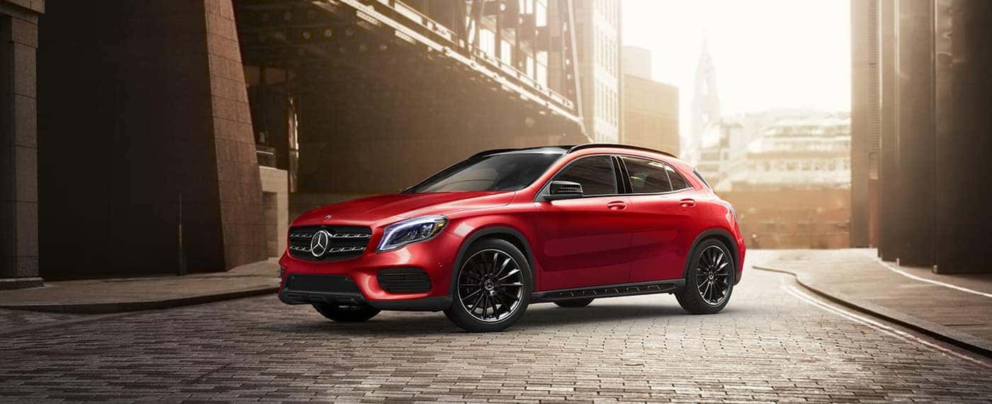 2020 Mercedes-Benz GLA SUV in red exterior