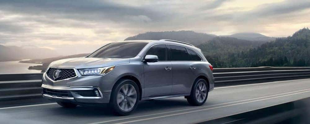 2019 Acura MDX on the highway