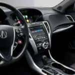 2020 Acura TLX interior front seats in black