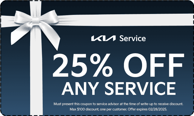25% off Service Coupon