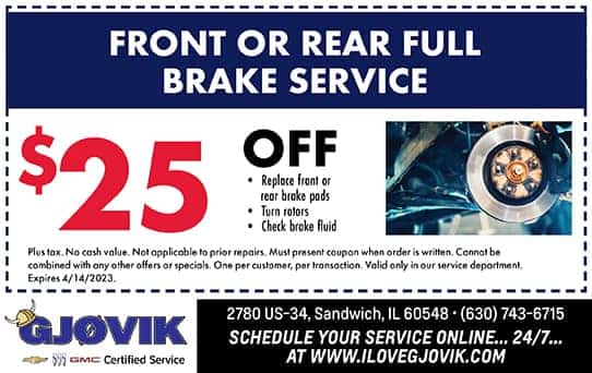 Front or Rear Full Brake Service