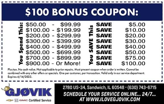 $100 Bonus Coupon