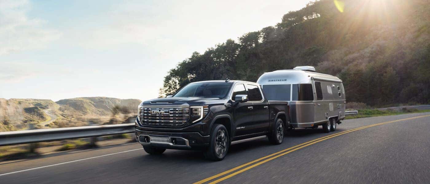 2024 GMC Sierra 1500 exterior towing a trailer