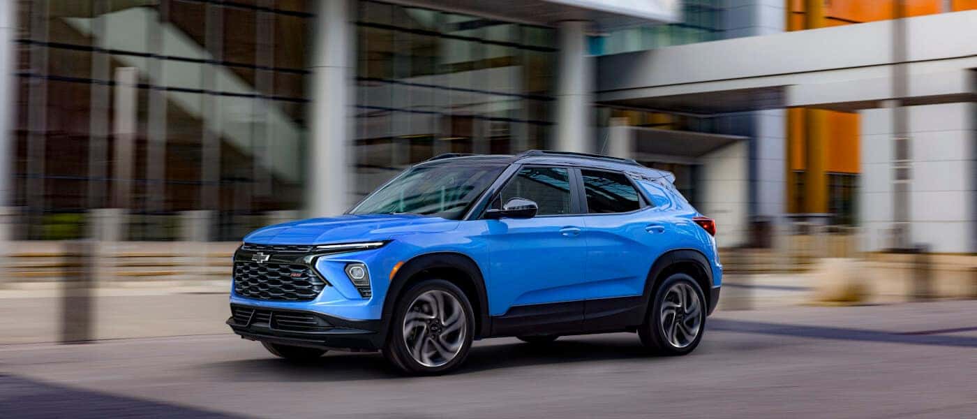 2024 Chevy Trailblazer exterior driving in town