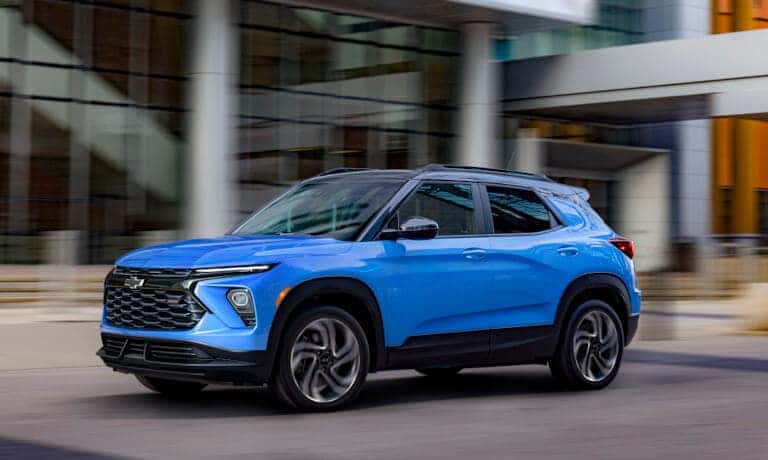 2024 Chevy Trailblazer exterior driving in town