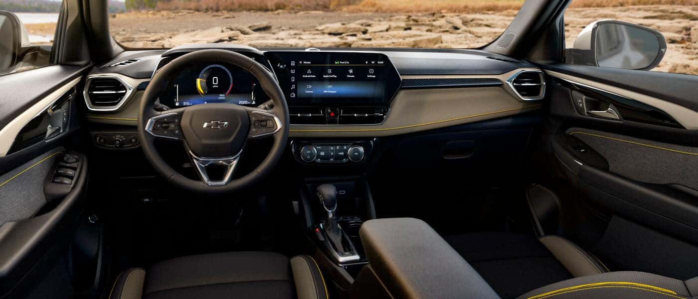2024 Chevy Trailblazer interior front dash and infotainment