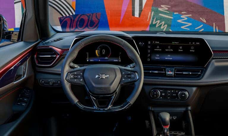 2024 Chevy Trailblazer interior front dash and infotainment