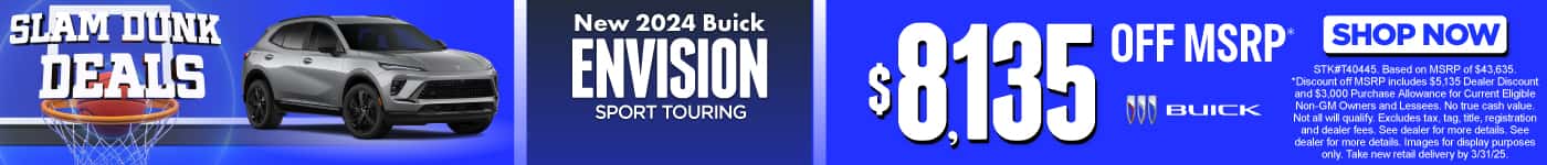New 2024 Buick Envision Sport Touring $8,135 OFF MSRP*