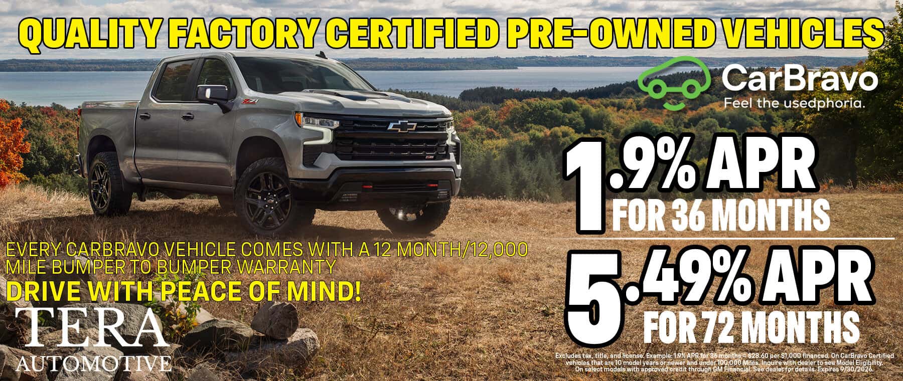 CPO Vehicles Offer | TERA Chevy