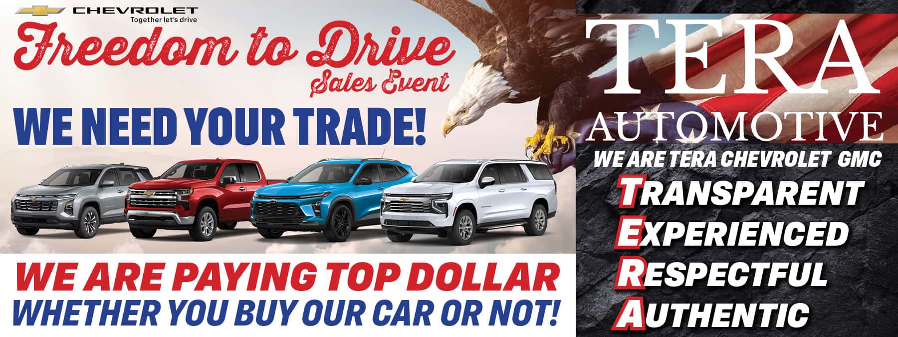 We Need Your Trade