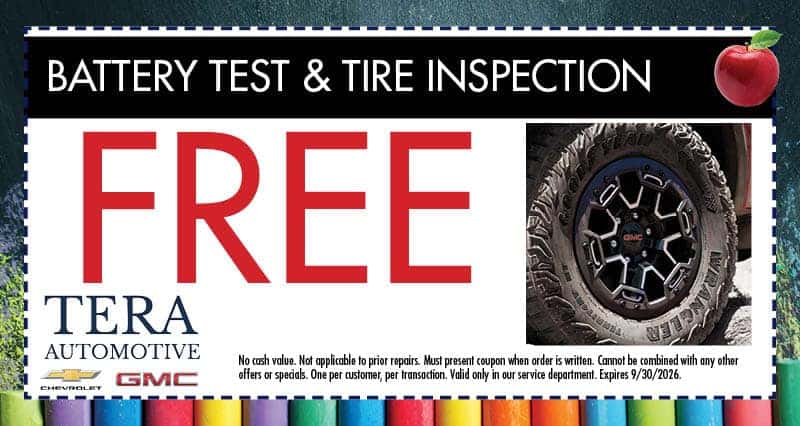 Free Battery Test & Tire Inspection