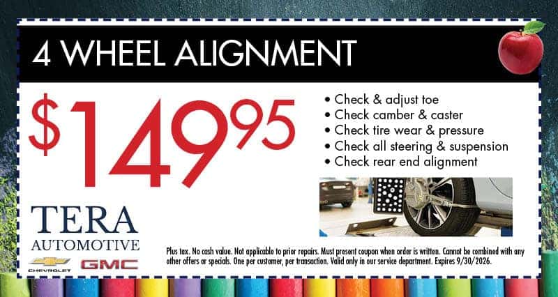 $1$149.95 4-Wheel Alignment