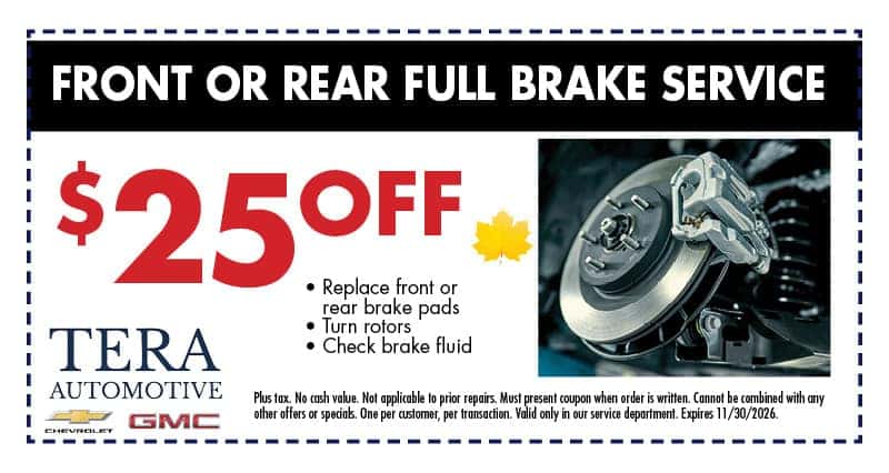 Front or Rear Full Brake Service | Tera Chevy