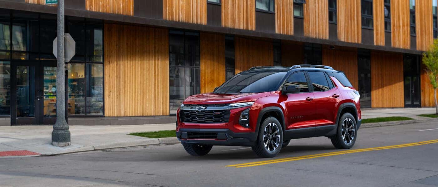 2027 Chevy Equinox waiting at stoplight