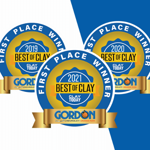 Best of Clay County Three Years in A Row! Gordon Chevrolet in