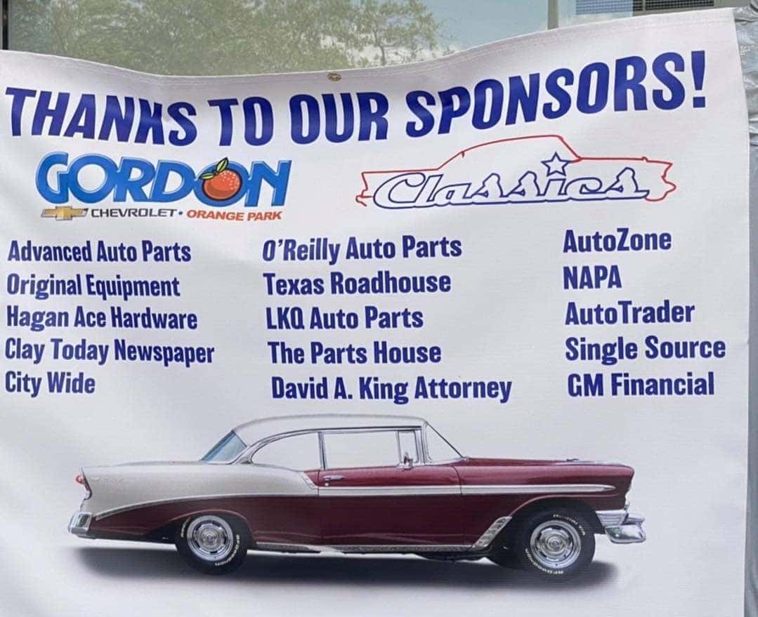 Gordon Chevy Car Show Sponsors