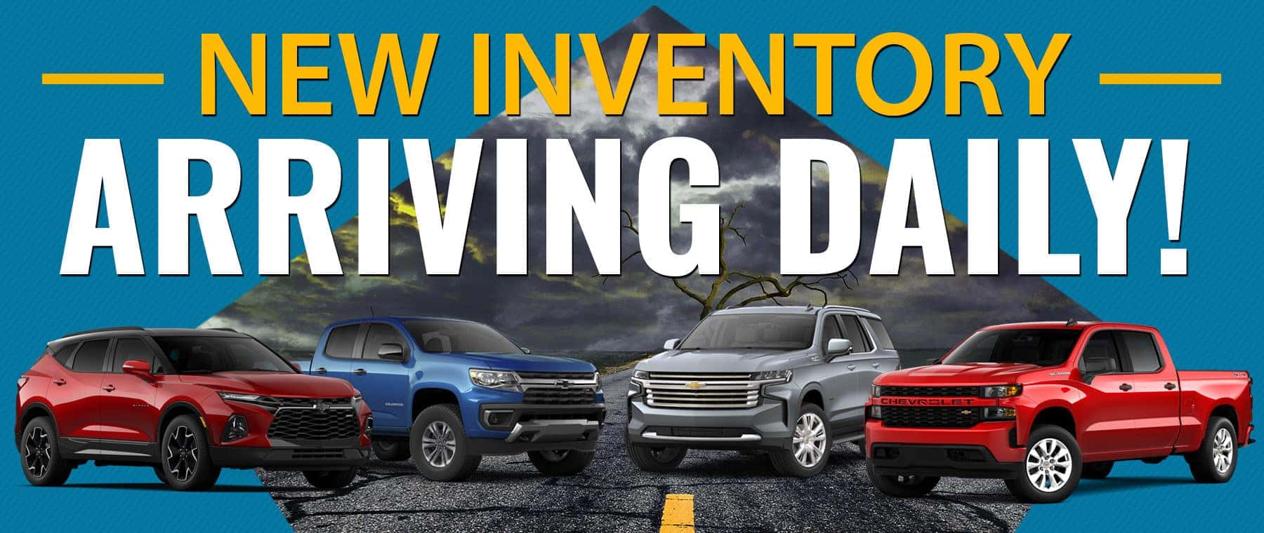 GORDON CHEVY - INVENTORY ARRIVING DAILY