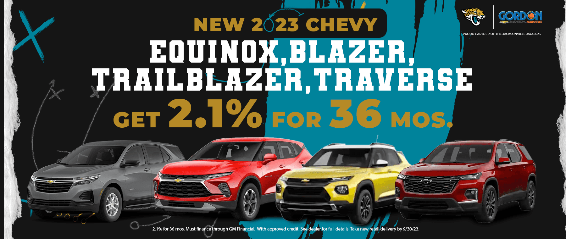 Gordon Chevy Sept SUV APR