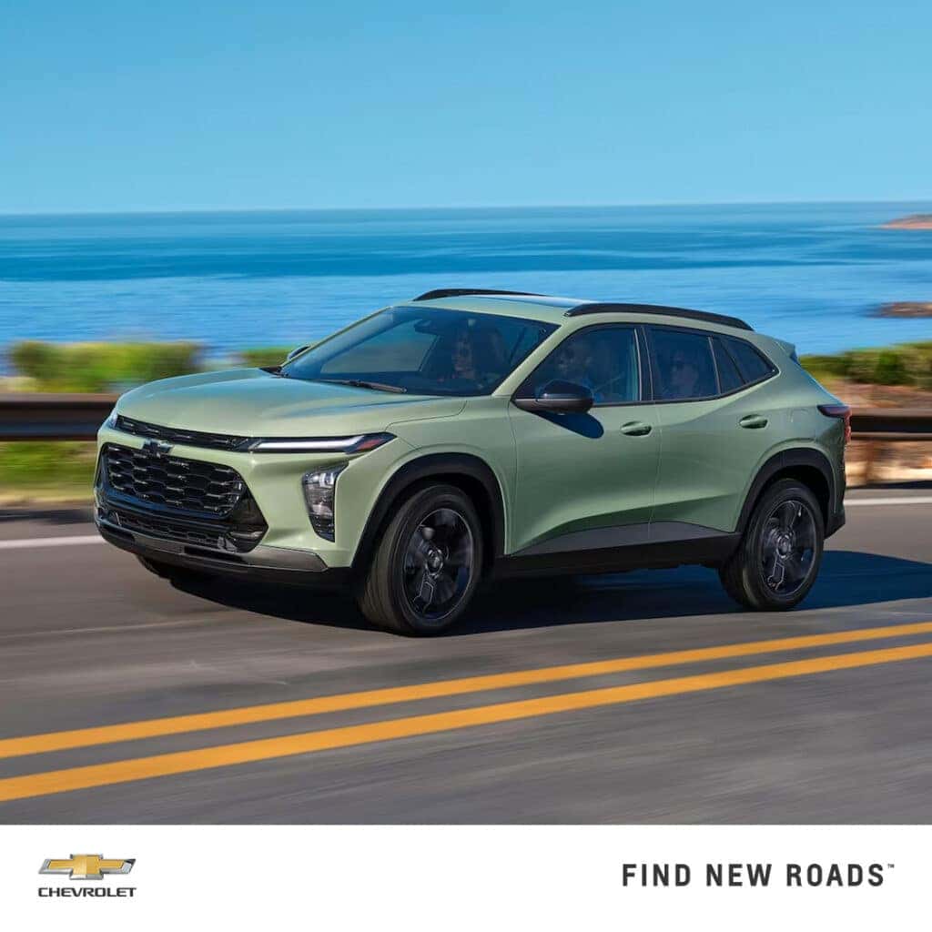 2024 Chevy Trax Driving by the Ocean