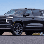 2025 Chevrolet Suburban parked near the sea