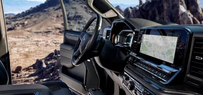 Chevrolet truck interior with Bose premium audio