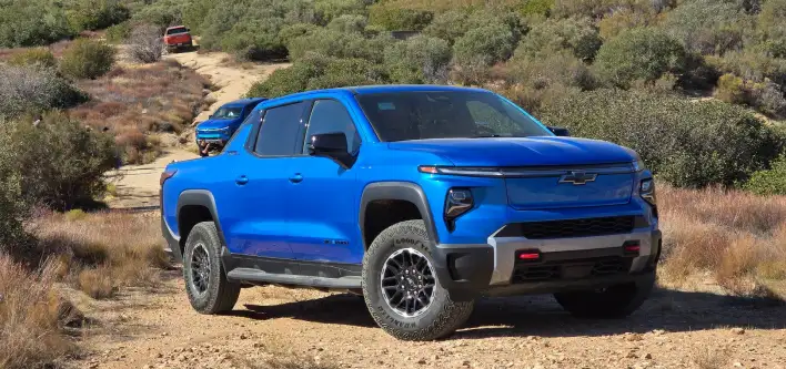 Chevrolet Silverado EV trim with eTrunk power hood