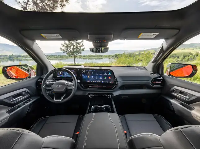 Chevrolet Silverado EV cabin and eTrunk tailgating utility