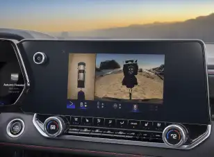 Chevrolet infotainment display showing HD Surround Vision camera view