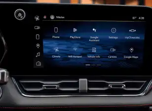 Chevrolet infotainment display showing wireless smartphone integration