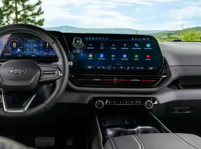 Chevrolet dashboard with smartphone integration