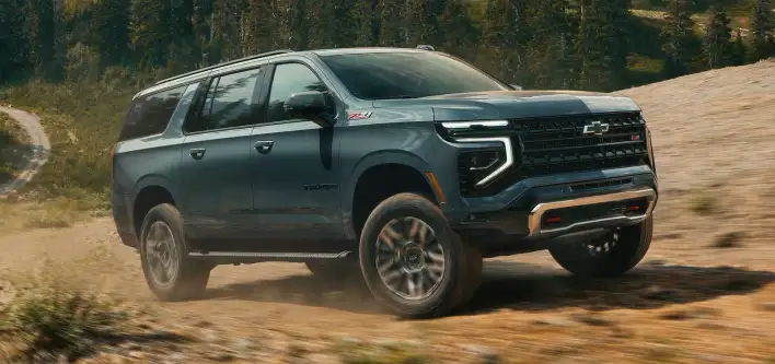Chevrolet gas-powered SUV with advanced infotainment display