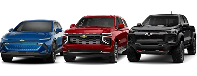 2026 Chevrolet lineup of trucks, SUVs and electric vehicles at Gordon Chevrolet in Orange Park, Florida