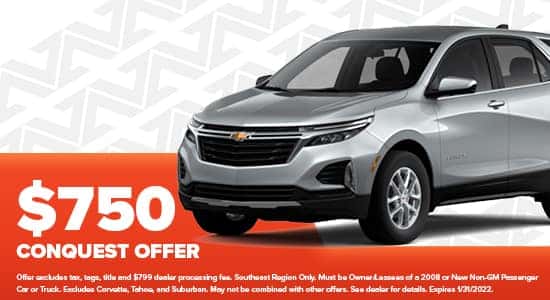 $750 Conquest Offer