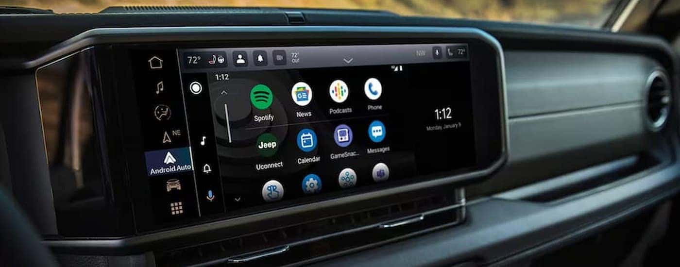 Infotainment display on a 2025 Jeep Wrangler