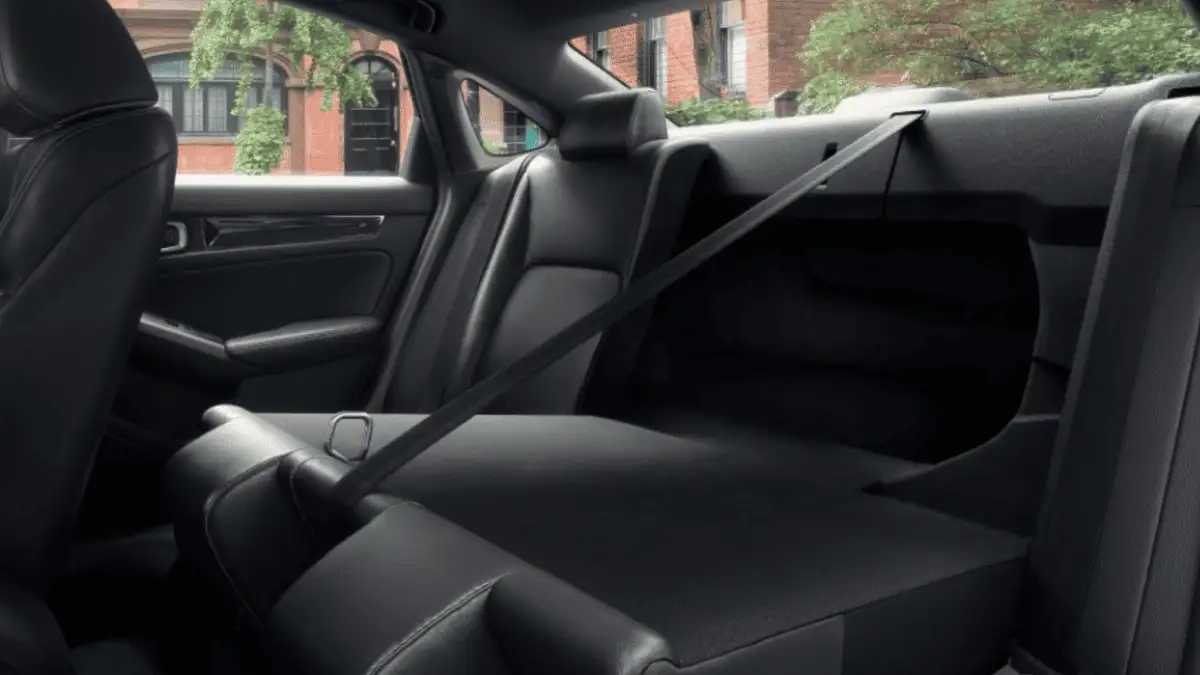 2026 Honda Civic Sedan near Smithtown, NY, rear seat area with fold down center section and trunk pass through opening