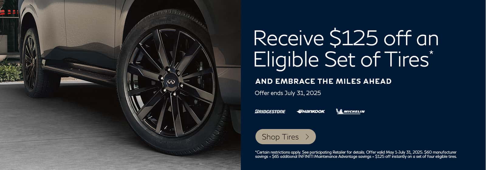 SD INFINITI Tire Offer